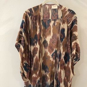 Anthropologie kimono with tassels